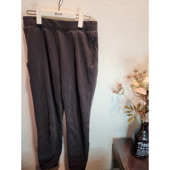 Lululemon Free Jogger Black 30 insteam Zipper pocket stretch French terry‎ - Picture 1 of 5